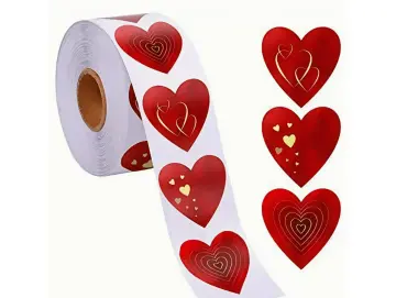 Herz-Aufkleber - 21 St.