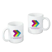 Keramik-Kaffeetasse, weiß