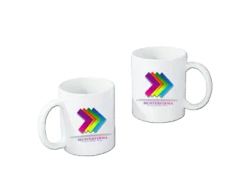 Keramik-Kaffeetasse, weiß