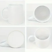 Keramik-Kaffeetasse, weiß