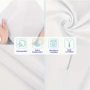 Kissenbezug personalisiert 40 x 40 cm weiß