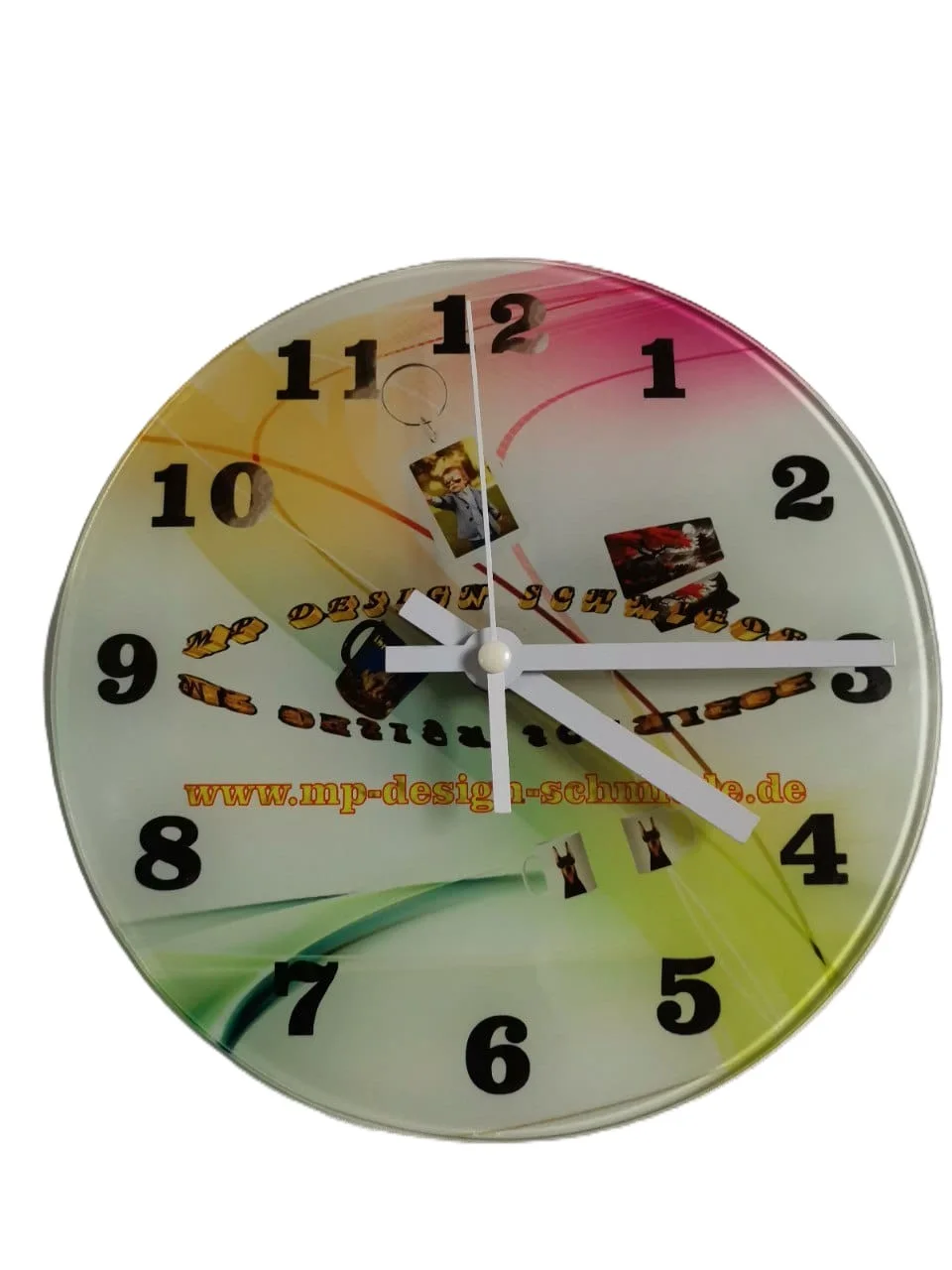 Glasuhr 20 cm Durchmesser