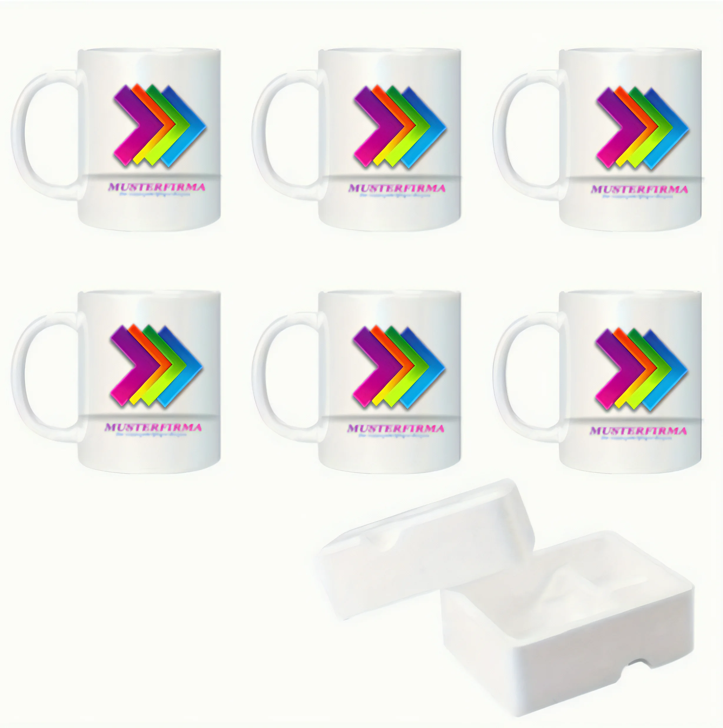 Keramik-Kaffeetasse, weiß