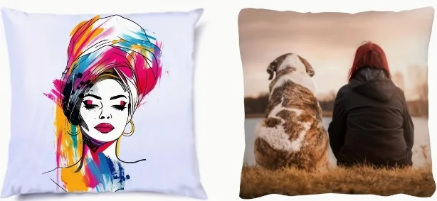 Kissenbezug personalisiert 40 x 40 cm weiß