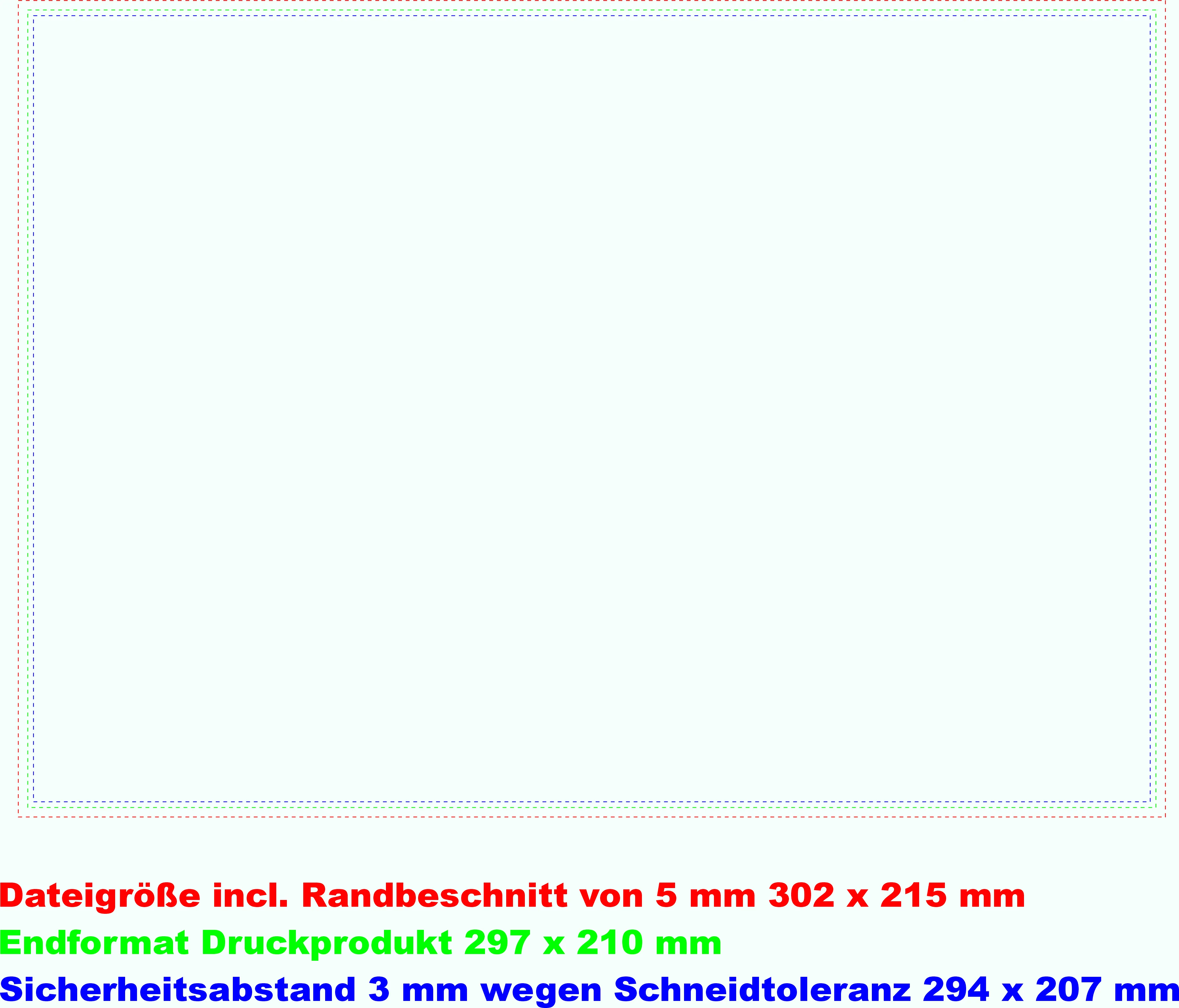 Vorlage für Rückseitenaufdruck